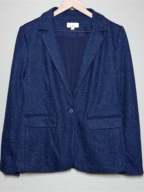 LOFT Speckled One Button Blazer Women’s Size 10